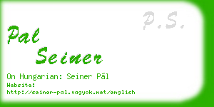 pal seiner business card
